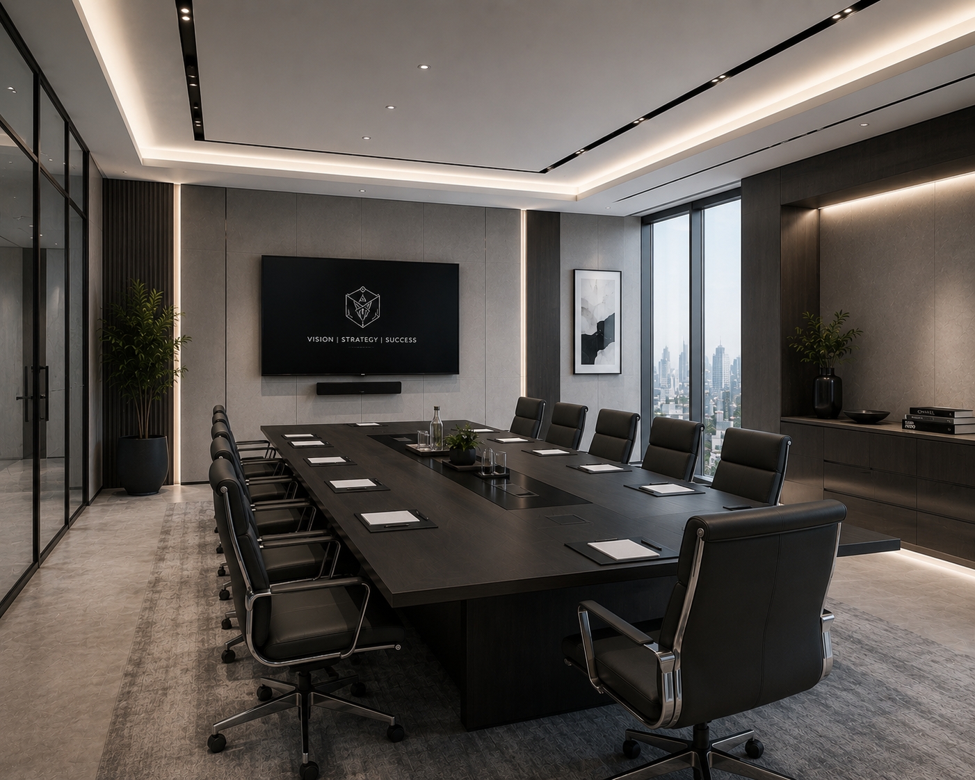 Conference Room Interior by Saffron Interior Design