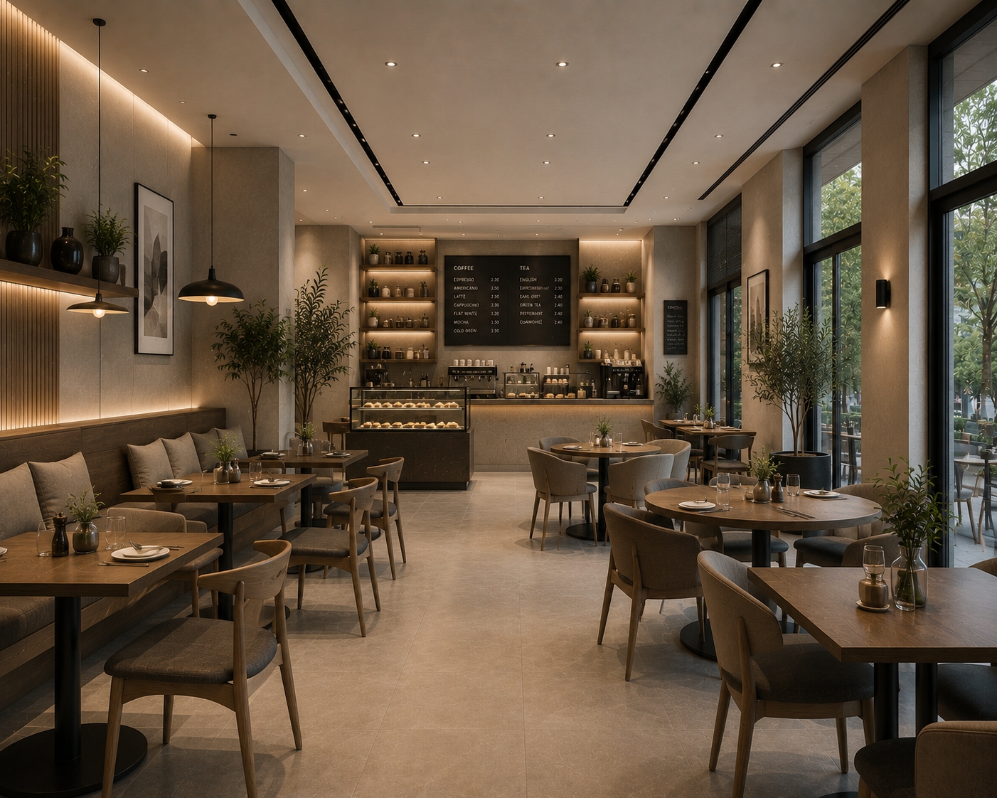 Saffron-Toned Dining Area by Saffron Interior Design